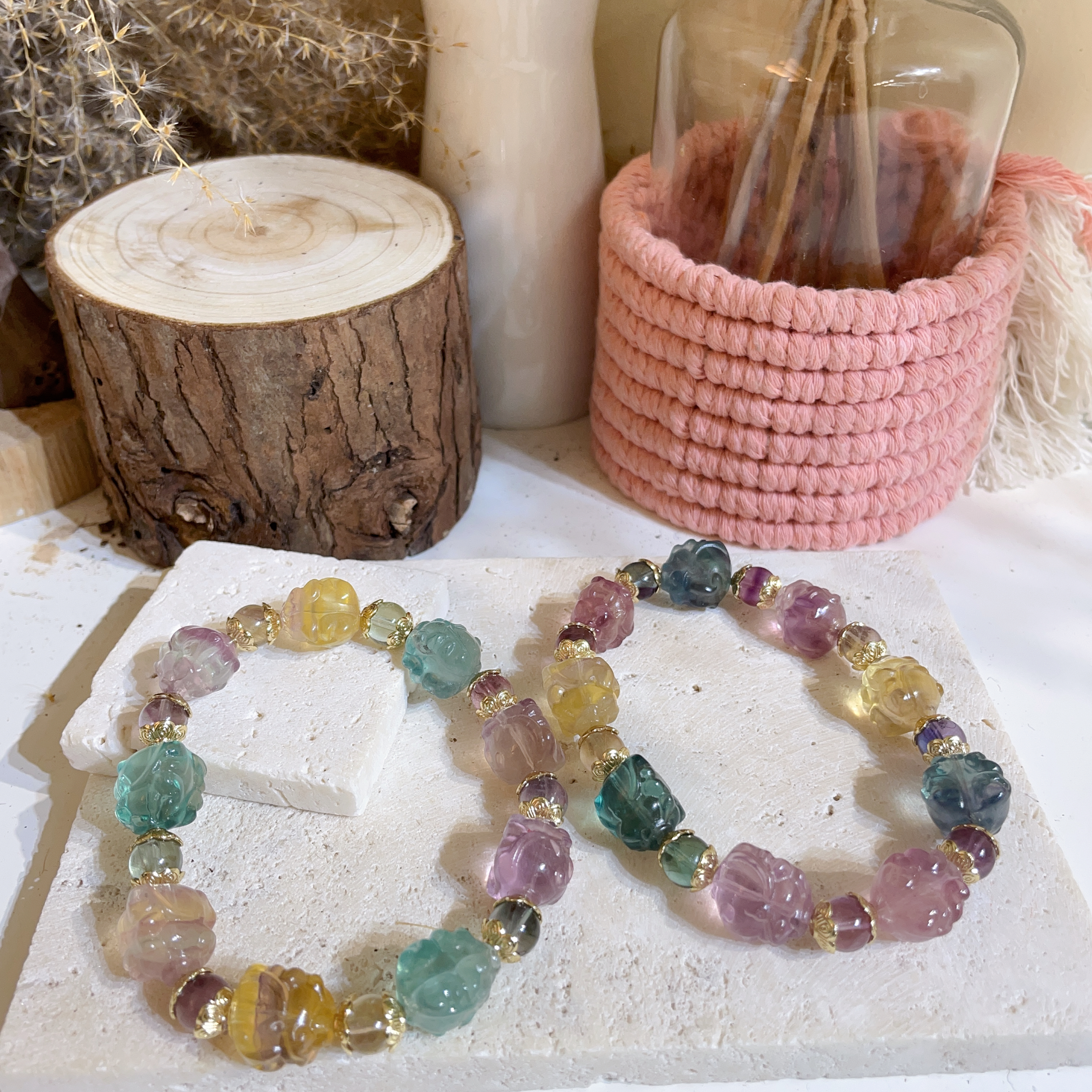 瑩石貔貅設計手串 11+mm