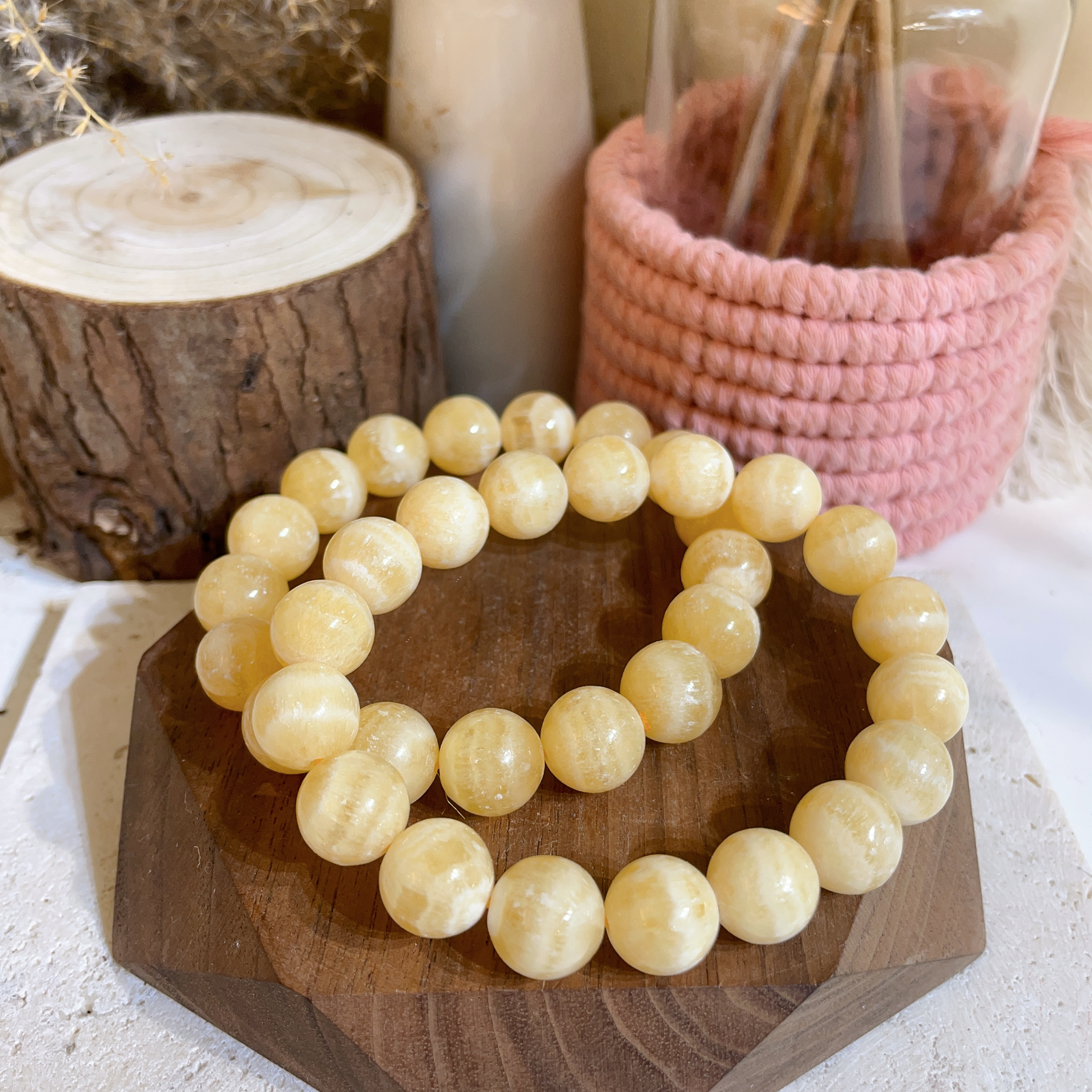 黃方解手串 11+mm