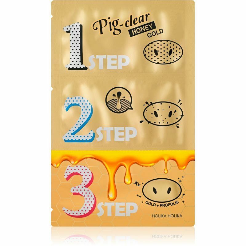 【1 pieces】Holika Holika Pig Nose Honey Gold Nose Pore Strips for Blackheads 1 Pc
