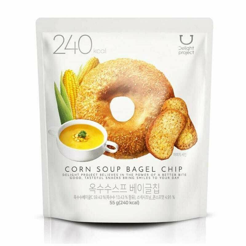 Delight Project - Corn Soup Bagel Chip 低熱量貝果脆餅乾- 粟米濃湯味  ()8809424550847