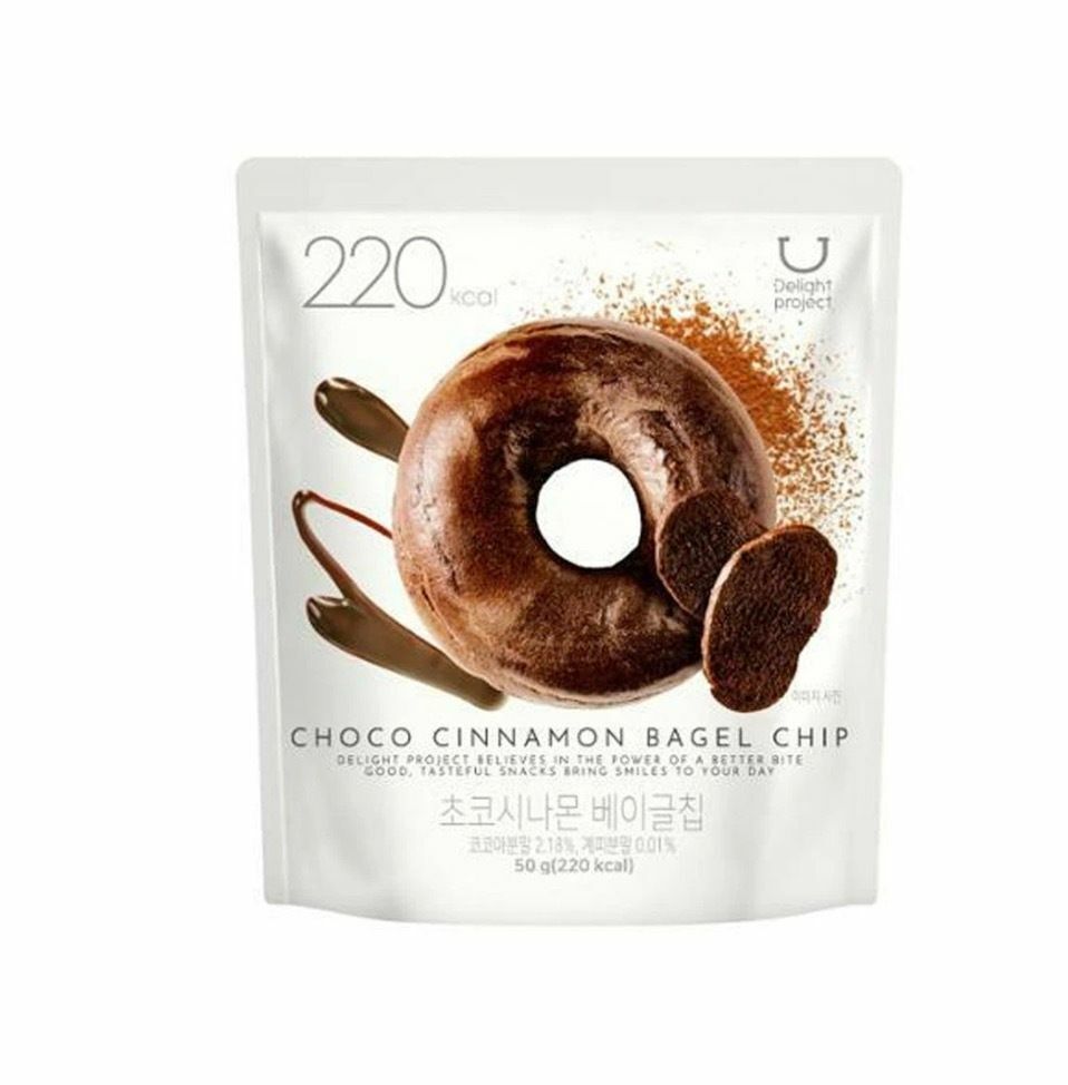 Delight Project - Low-Calorie Bagel Chips – Cocoa Cinnamon Flavor 8809424550755