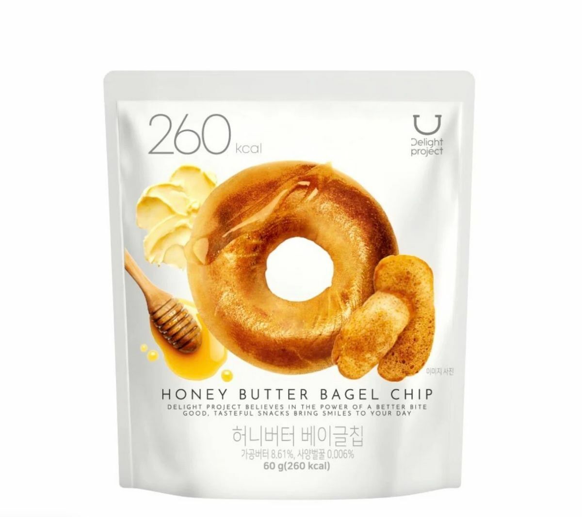 Delight Project - Korea Honey Butter Bagel Chip Snacks 60g 8809424550144
