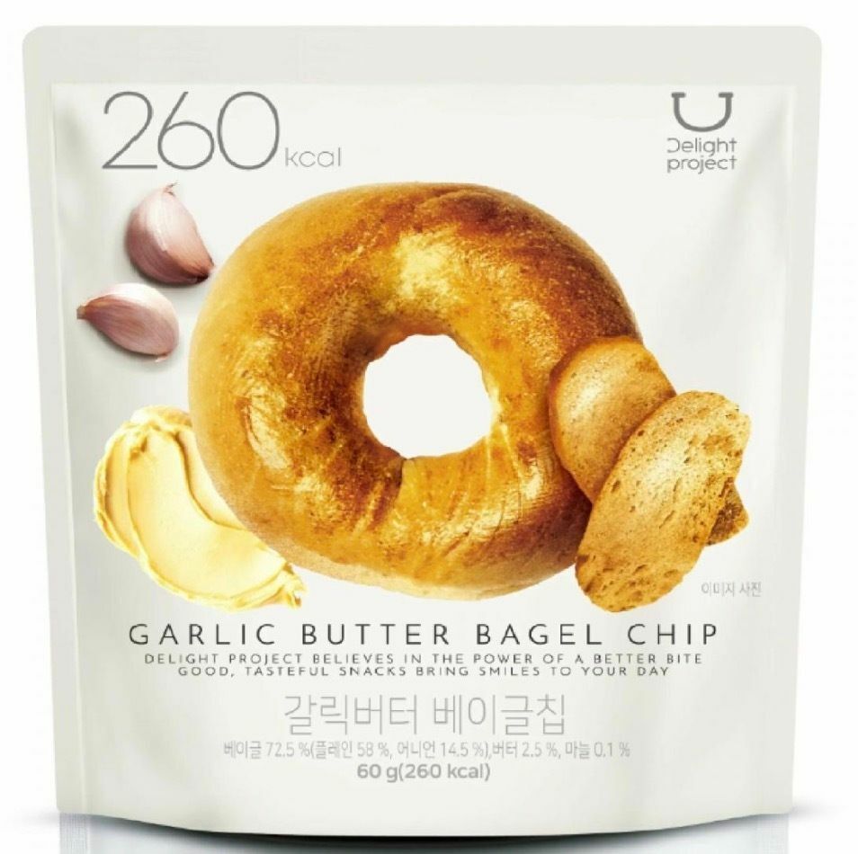 Low-calorie Bagel Crisp Biscuits- Garlic Butter Flavor8809424550137 EXP2024.11.4