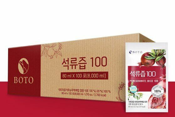 BOTO - Pomegranate Juice 100% (80ml x 100packs) () (8809240242629)