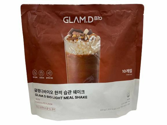 Glam D Bio LIGHT MEAL SHAKE Chocolate Flavor 40g[10Packs]8809517412823 EXP.2026.08.
