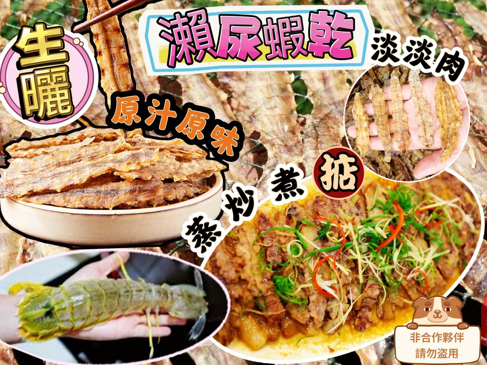 (1765)原汁原味生矖瀨尿蝦乾100g