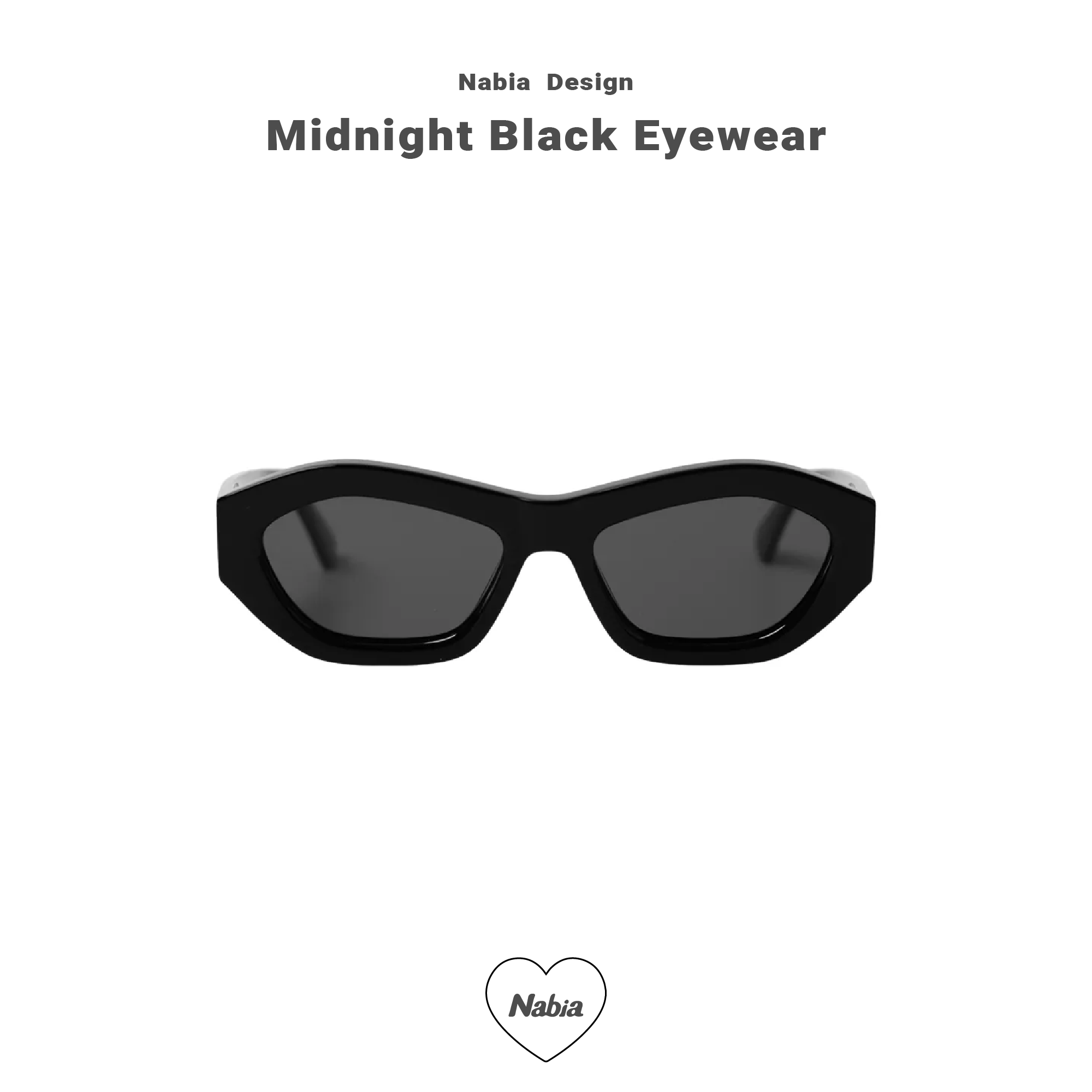 品牌訂製款不規則墨鏡