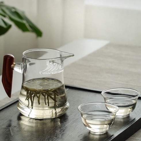 月牙耐熱玻璃茶海