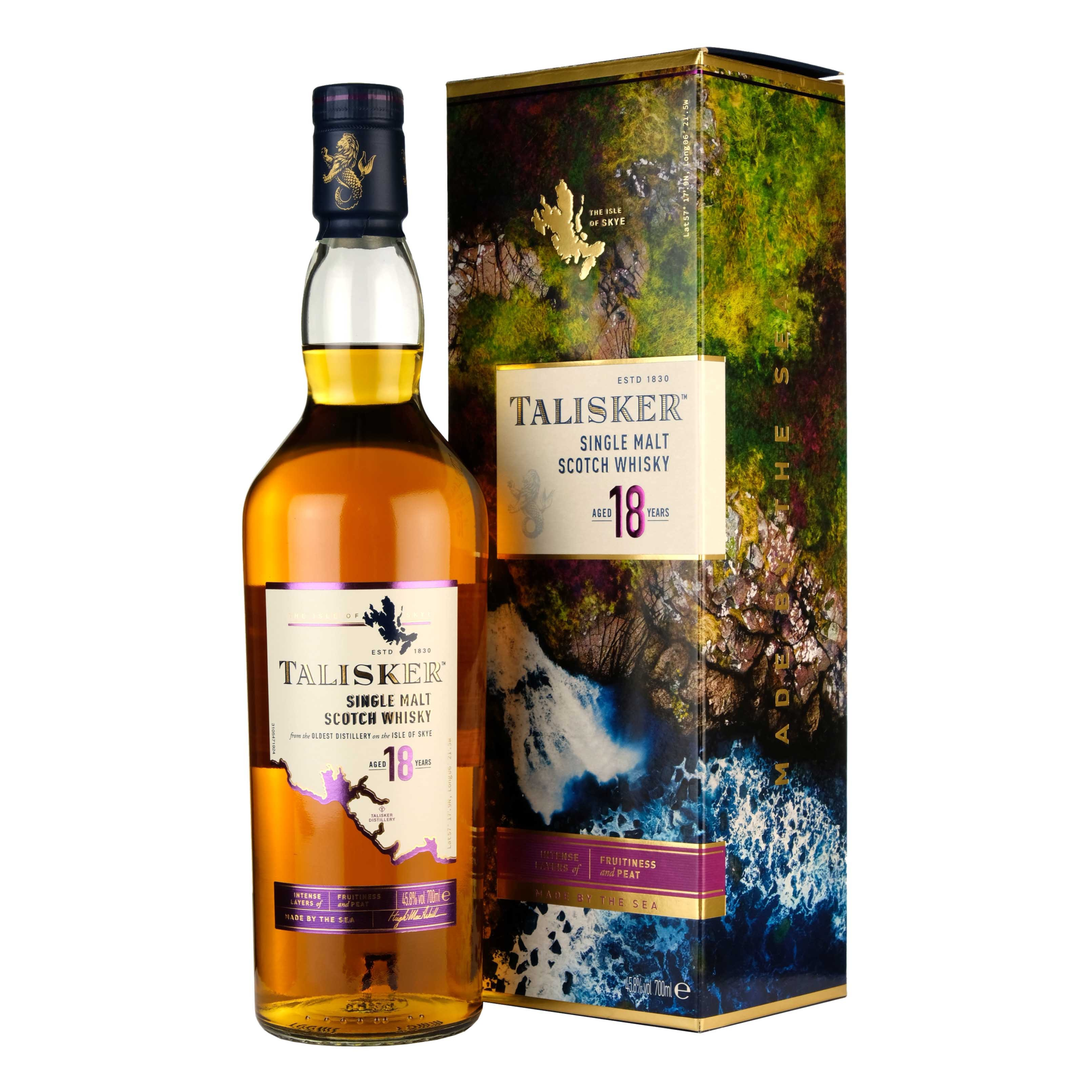 Talisker 18Years Singlet Malt Whisky 700mL (New Version)