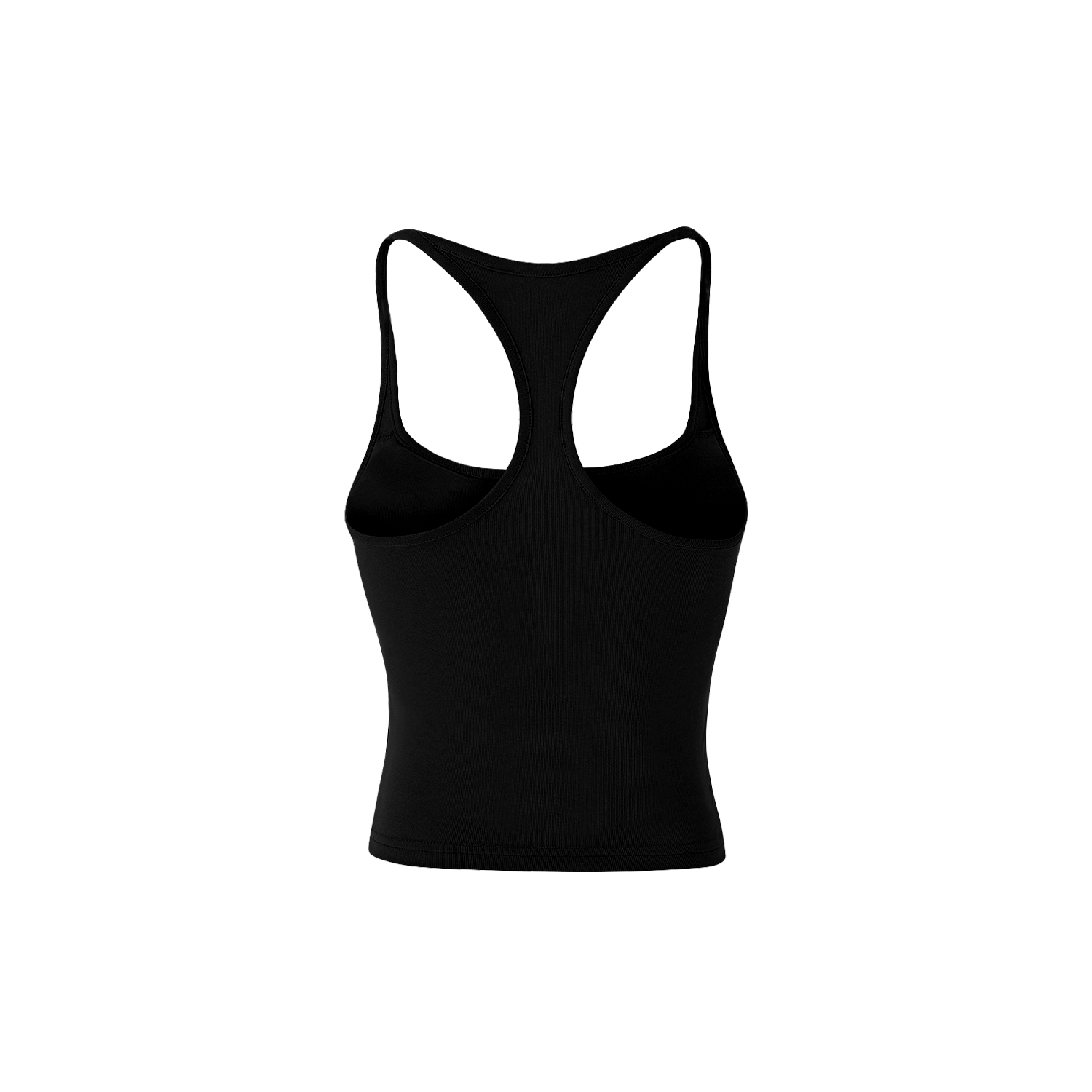 細肩帶挖背BRA TOP - 黑