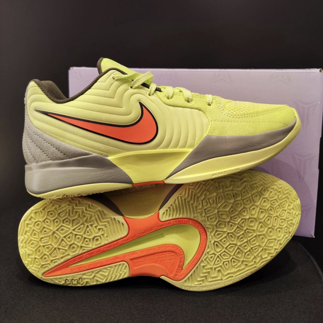 Nike JA 2 EP Twelve Time 螢光黃綠青竹絲莫蘭特XDR耐磨底籃球鞋FD7327-701