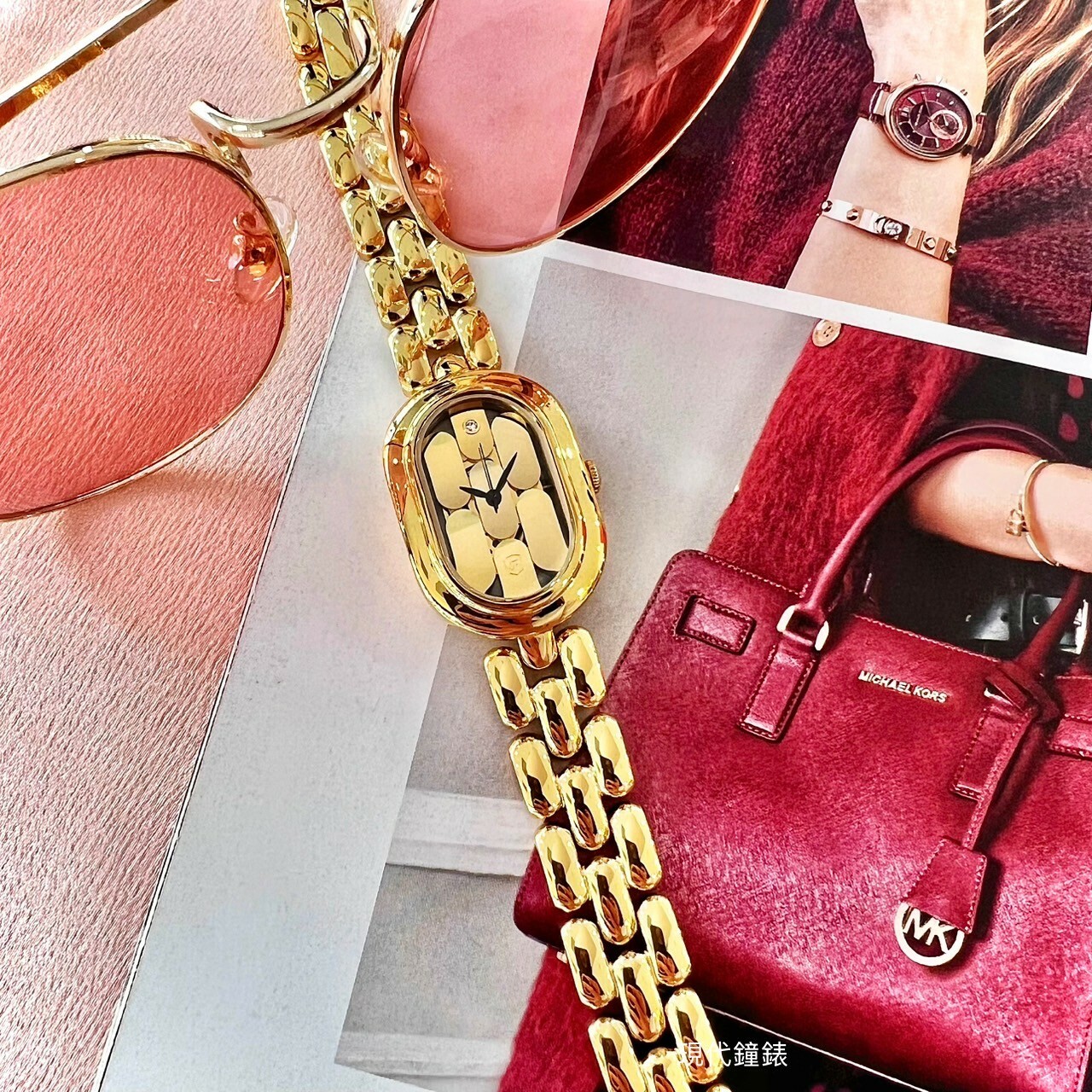 【Fossil】Sloan 流光雅韻精緻女錶 ES5380 24 mm 現代鐘錶