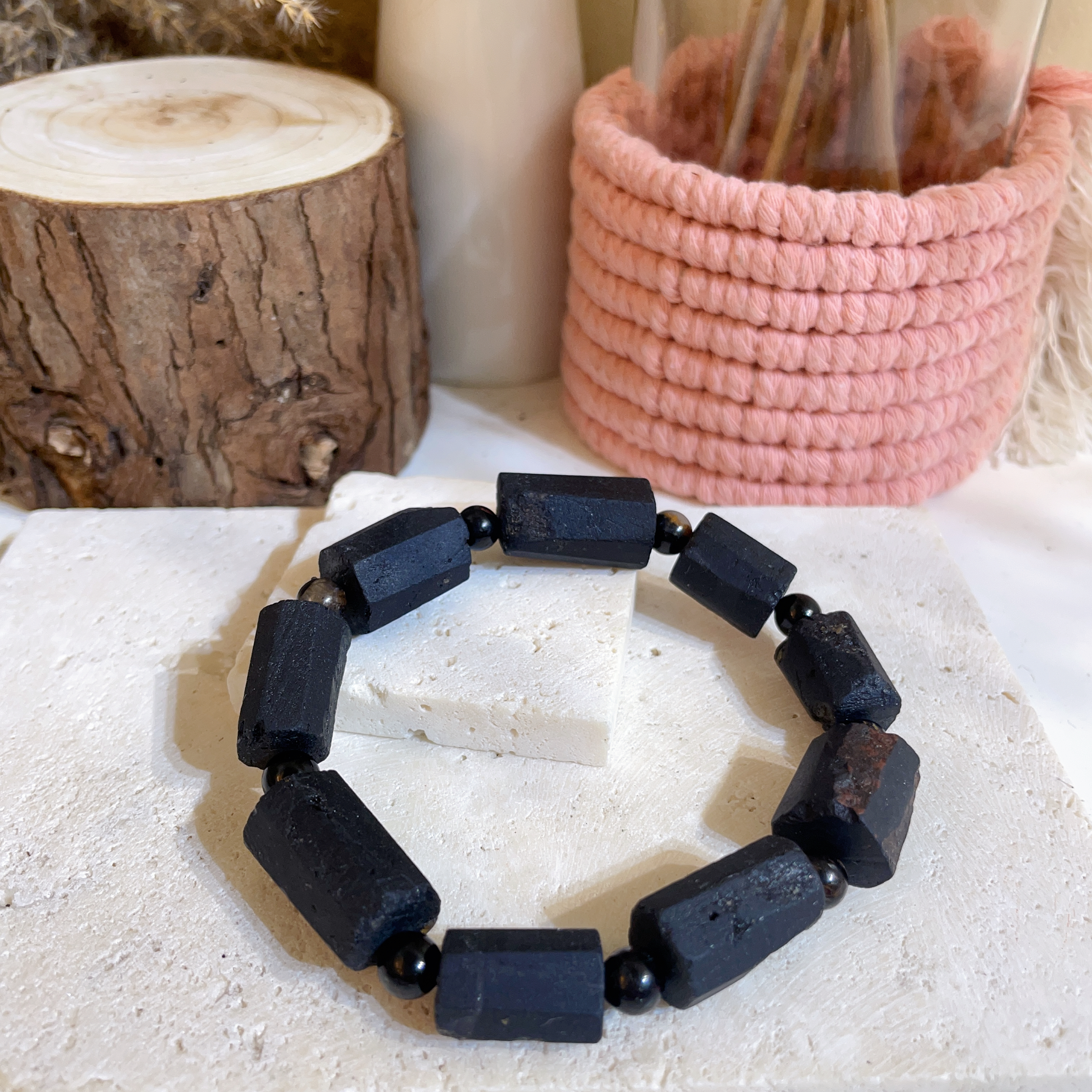 黑碧壐原石手串