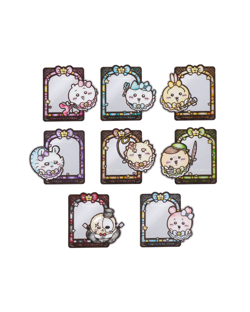 Chiikawa 魔法系列 彩繪玻璃風鏡貼 盲抽