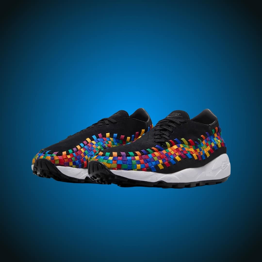 (現貨秒發)Nike Air Footscape Woven "Rainbow" 編織 側綁 馬毛 彩虹 FB1959-002