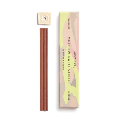 日本香堂 Nippon Kodo Scentsual Incense - Mellow Palo Santo 醇厚的帕洛聖香 *30支包陶瓷香座