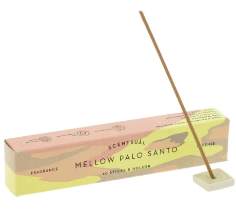 日本香堂 Nippon Kodo Scentsual Incense - Mellow Palo Santo 醇厚的帕洛聖香 *30支包陶瓷香座