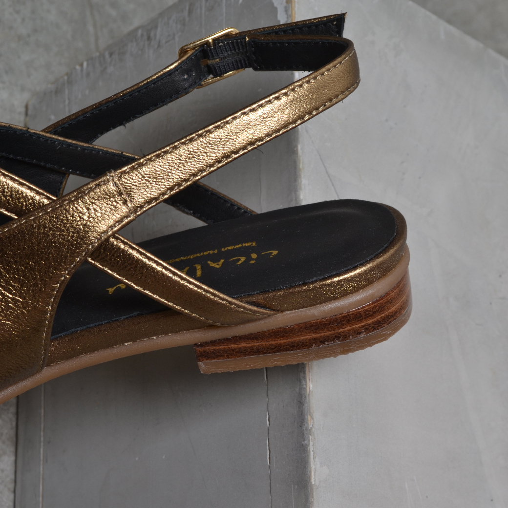 7916-1 手工交叉 復古瑪莉珍 古銅金