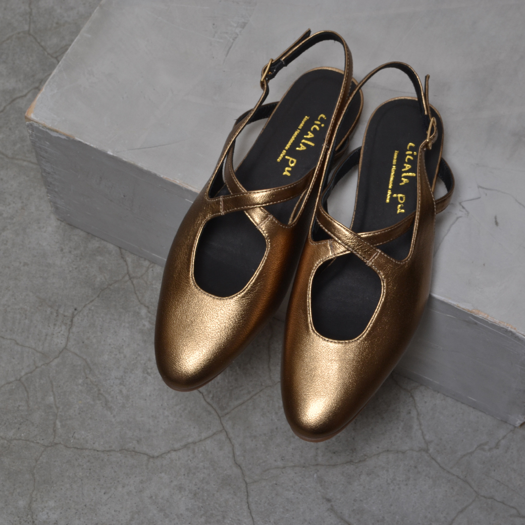 7916-1 手工交叉 復古瑪莉珍 古銅金