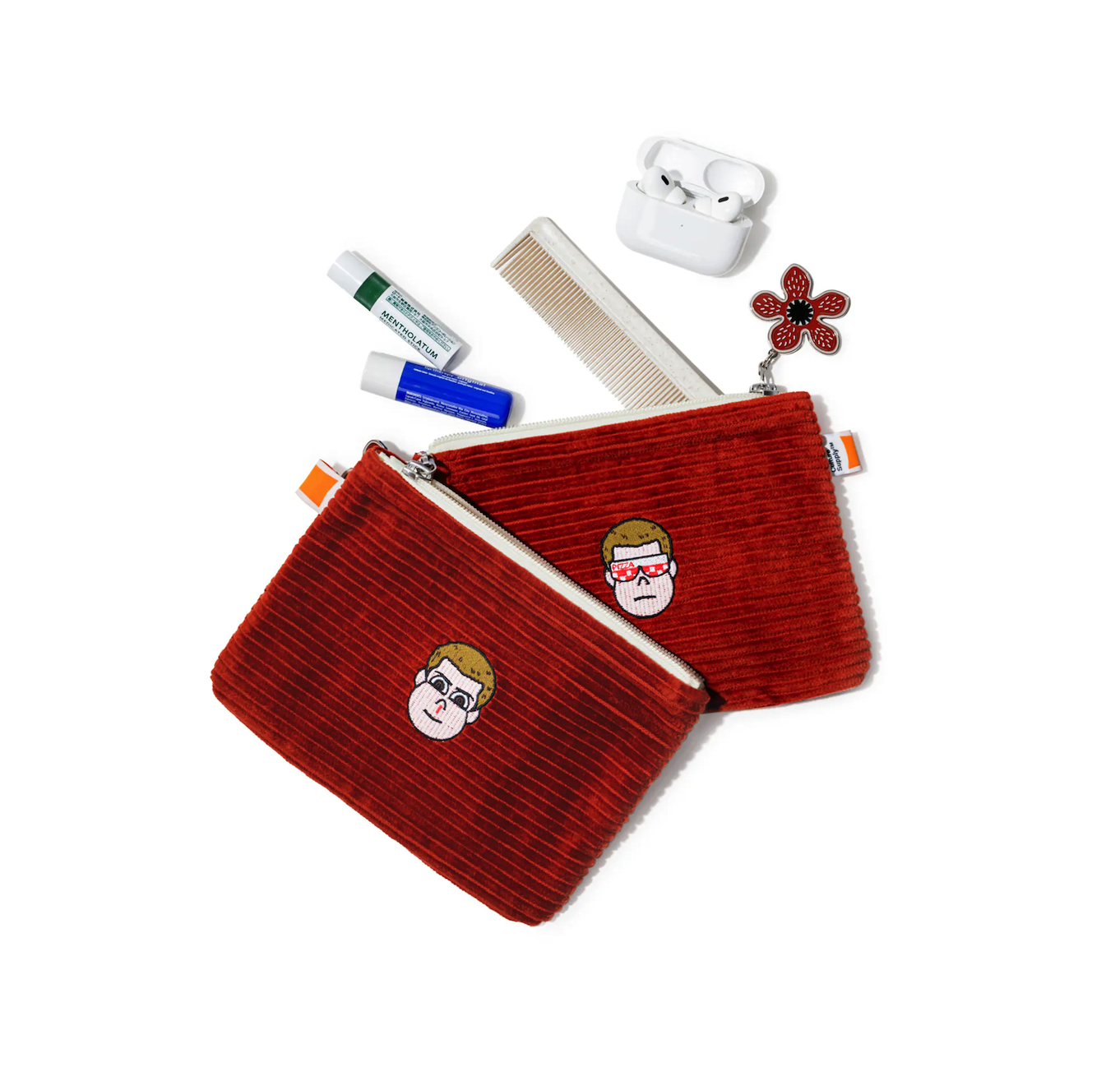 【現貨】FILTER017® X Stranger Things X Jun Oson Eleven Pouch / 伊萊雯燈芯絨小包