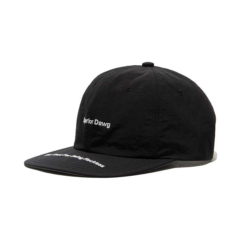 THE H.W.DOG&CO DAWG LOGO SHALLOW CAP 防潑水高爾夫球帽 黑色 D-00964-BK [台灣現貨]