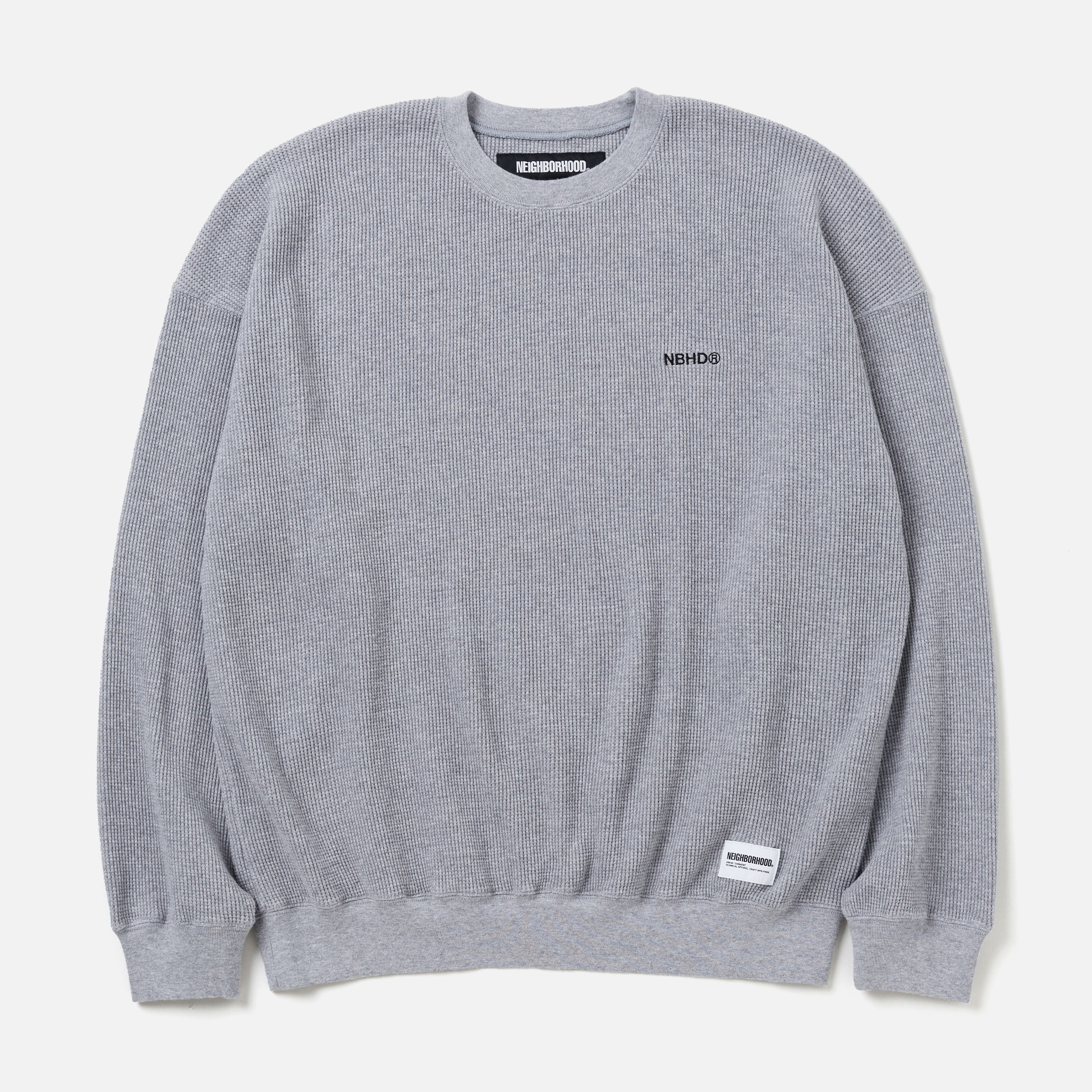 【NEIGHBORHOOD】WAFFLE FABRIC CREWNECK LS NEIGHBORHOOD WAFFLE FABRIC CREWNECK LS 242FPNH-CSM07