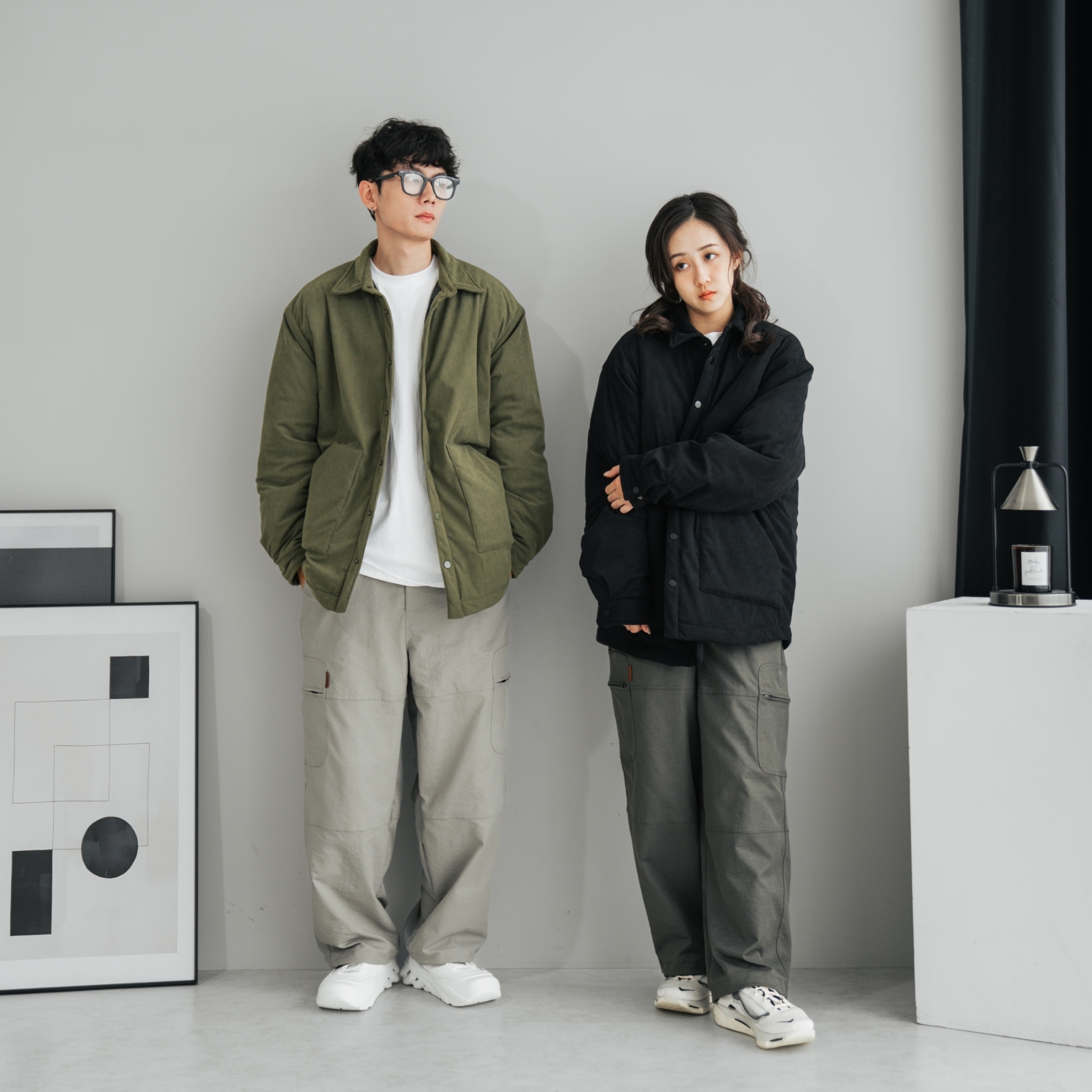 SBG 寬鬆簡約立體剪裁長褲 SB7252