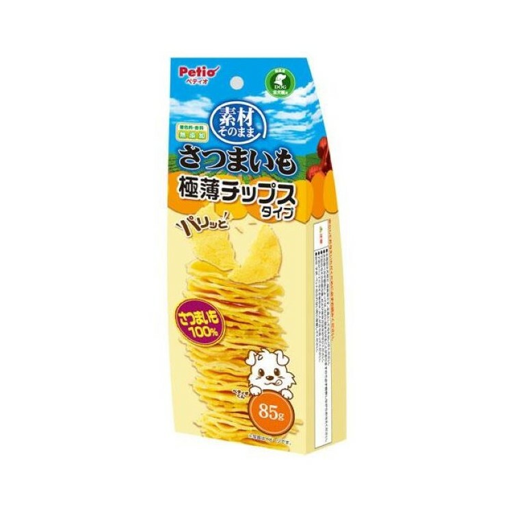Petio 犬用 素材100% 甜薯薄片 85g