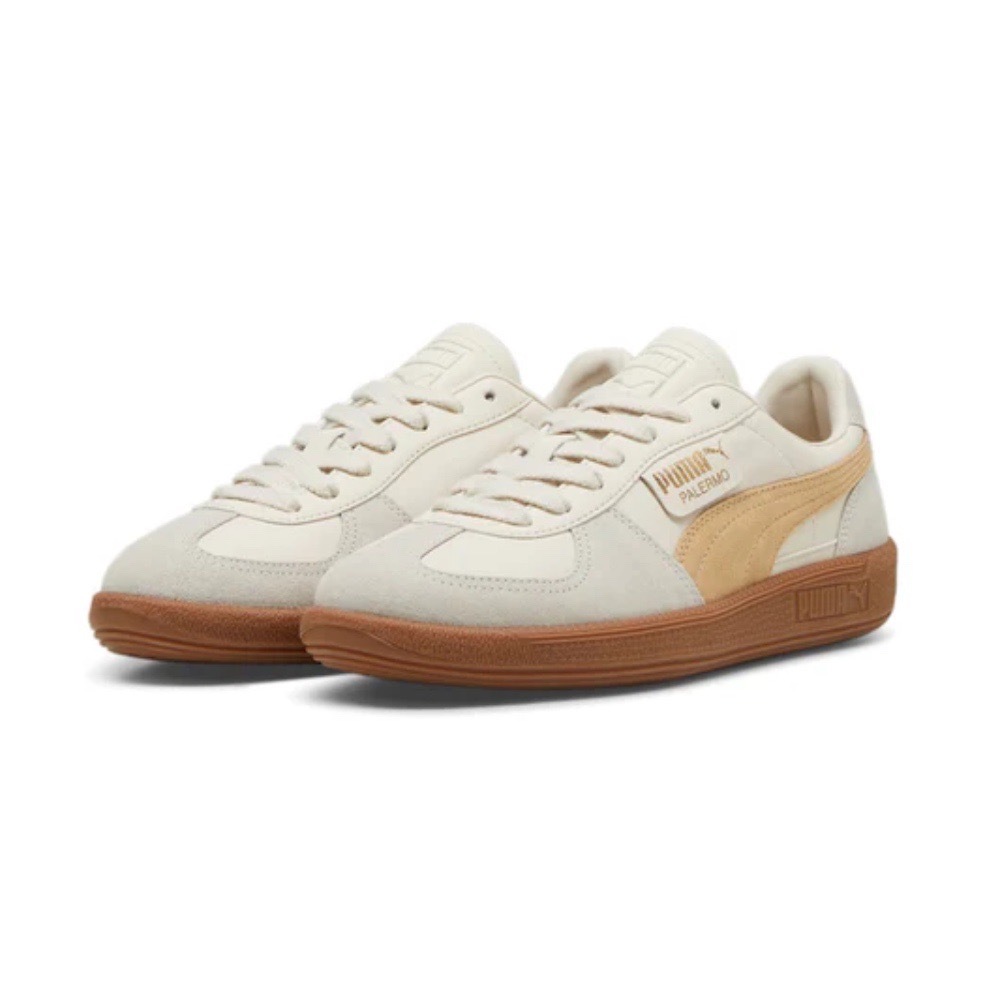 PUMA PALERMO LTH  奶油 淺灰 沙色休閒鞋 德訓鞋 396464-13