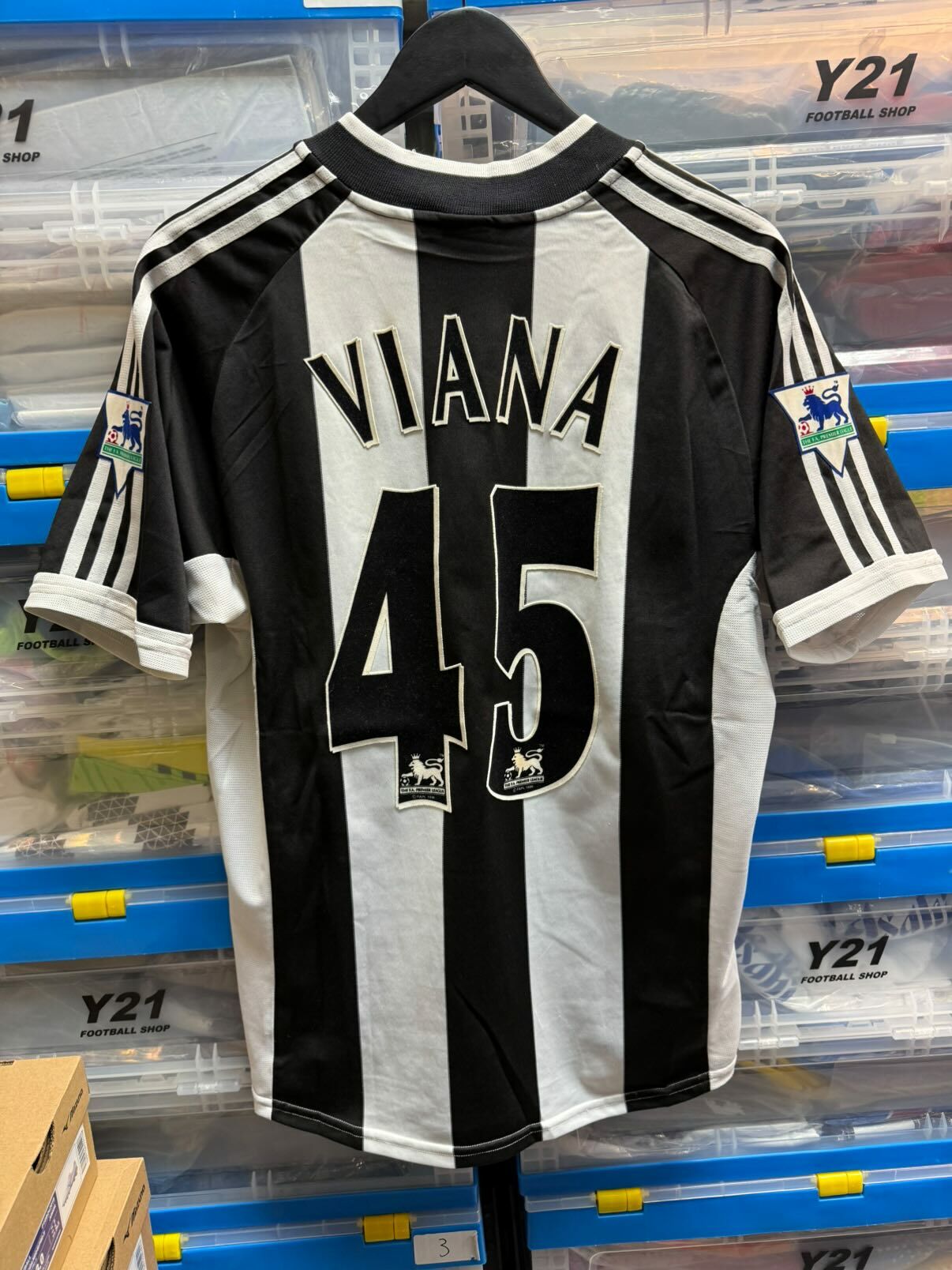 2001 - 2003 紐卡素 主場球迷版 #45 VIANA (USED , 7/10)