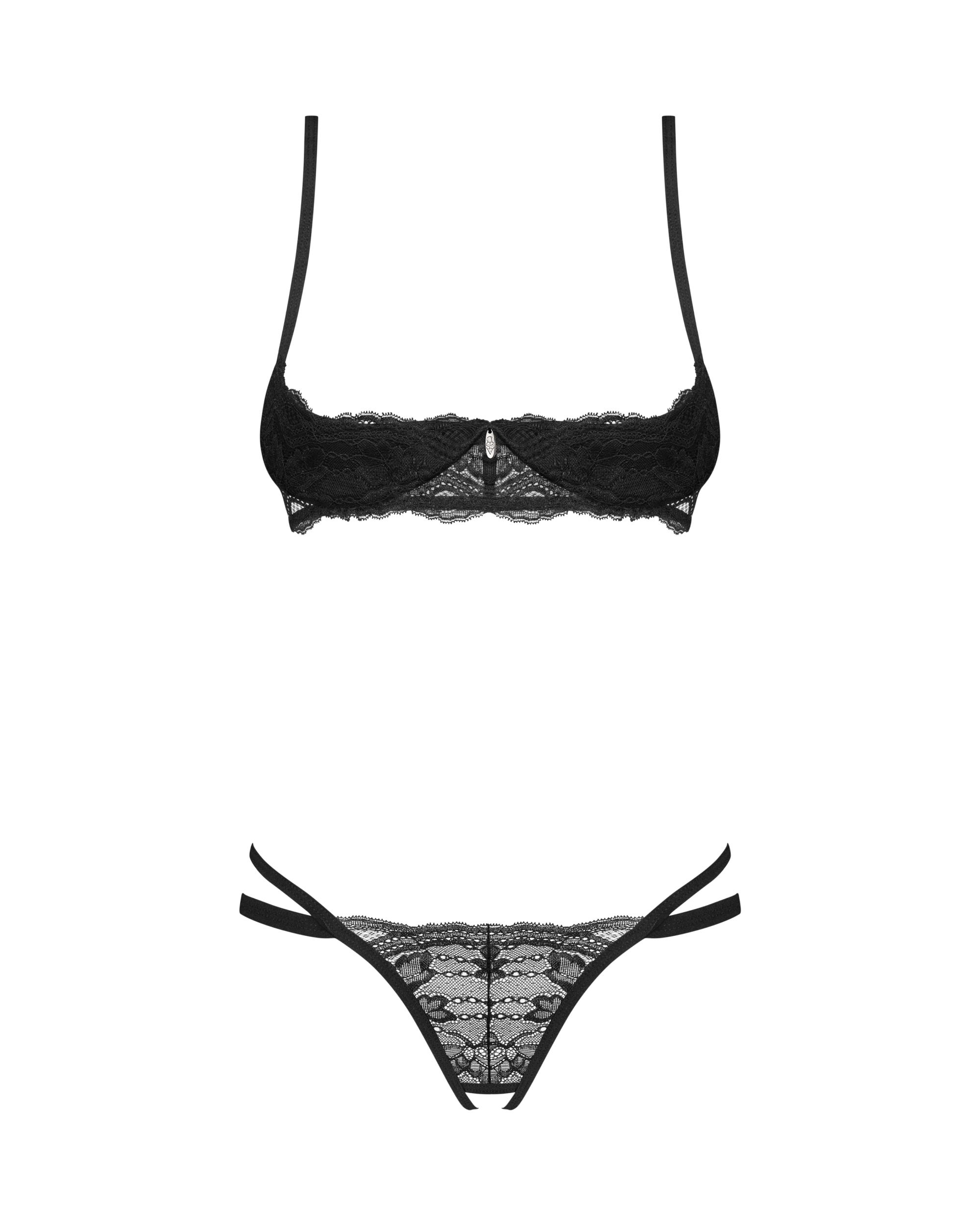 Obsessive - Nutris 2-pcs crotchless set - XS/S/M/L/XL/XXL