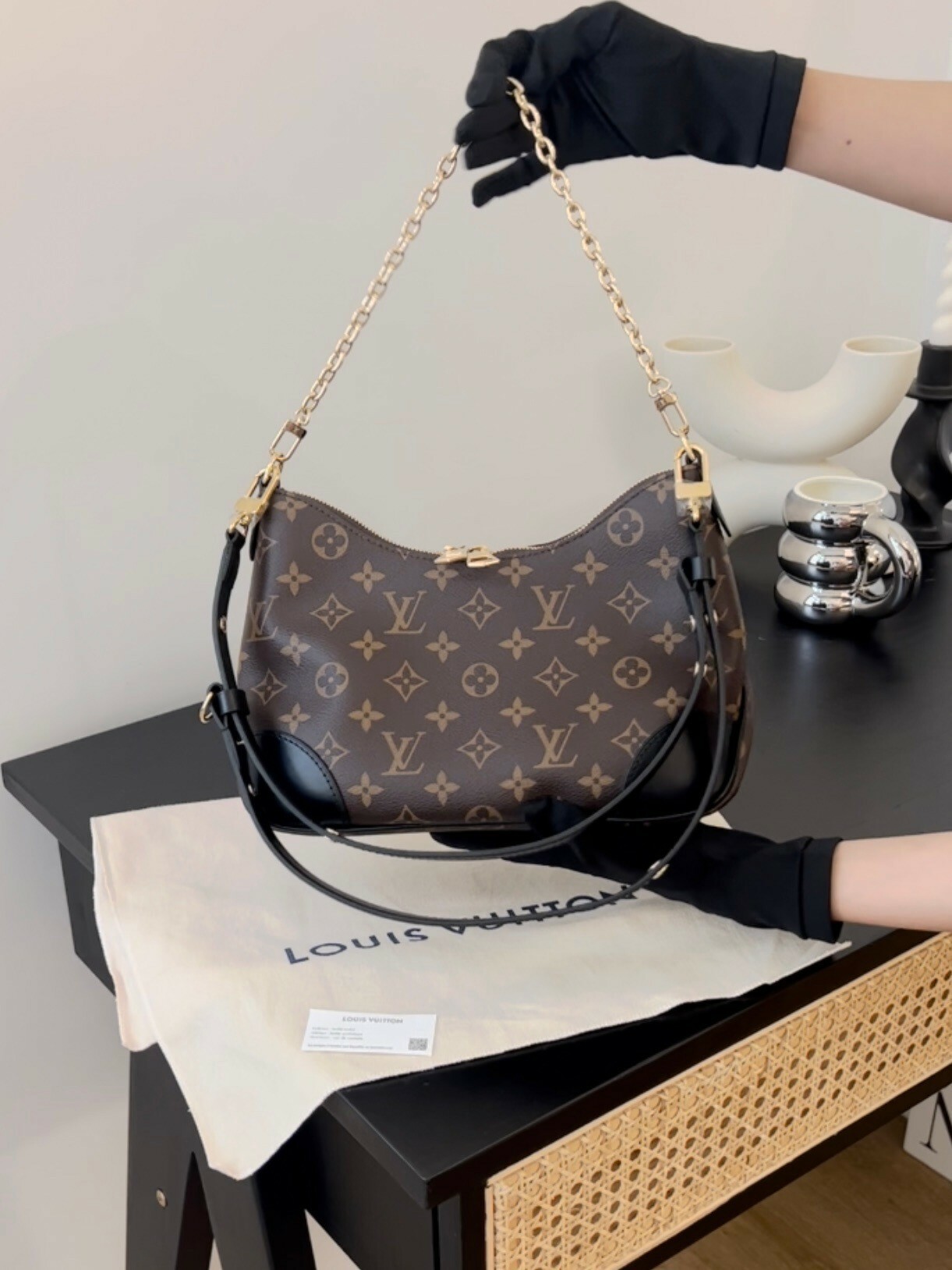 LV｜BOULOGNE 牛角包 黑色 M45831