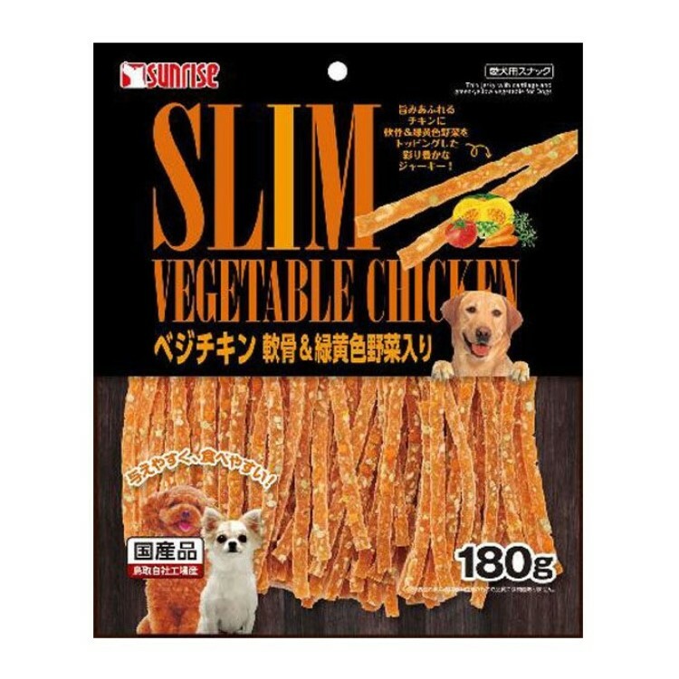 Sunrise SLIM 軟身 雞肉軟骨&綠黃 野菜條 180g