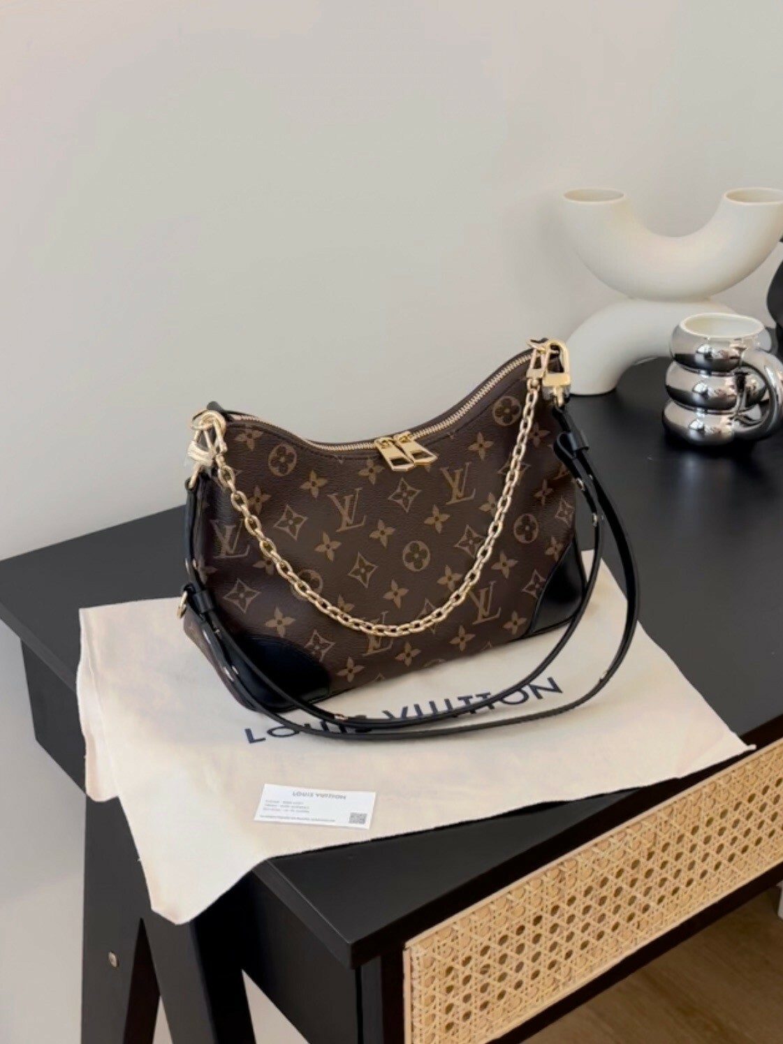 LV｜BOULOGNE 牛角包 黑色 M45831