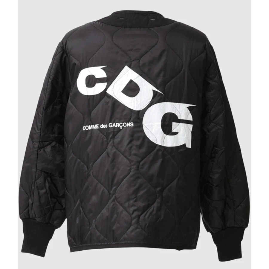 2024AW COMME DES GARCONS CDG Alpha Industries Liner Jacket 菱格紋 尼龍 無領 外套 聯名 現貨 SZ-J030-051