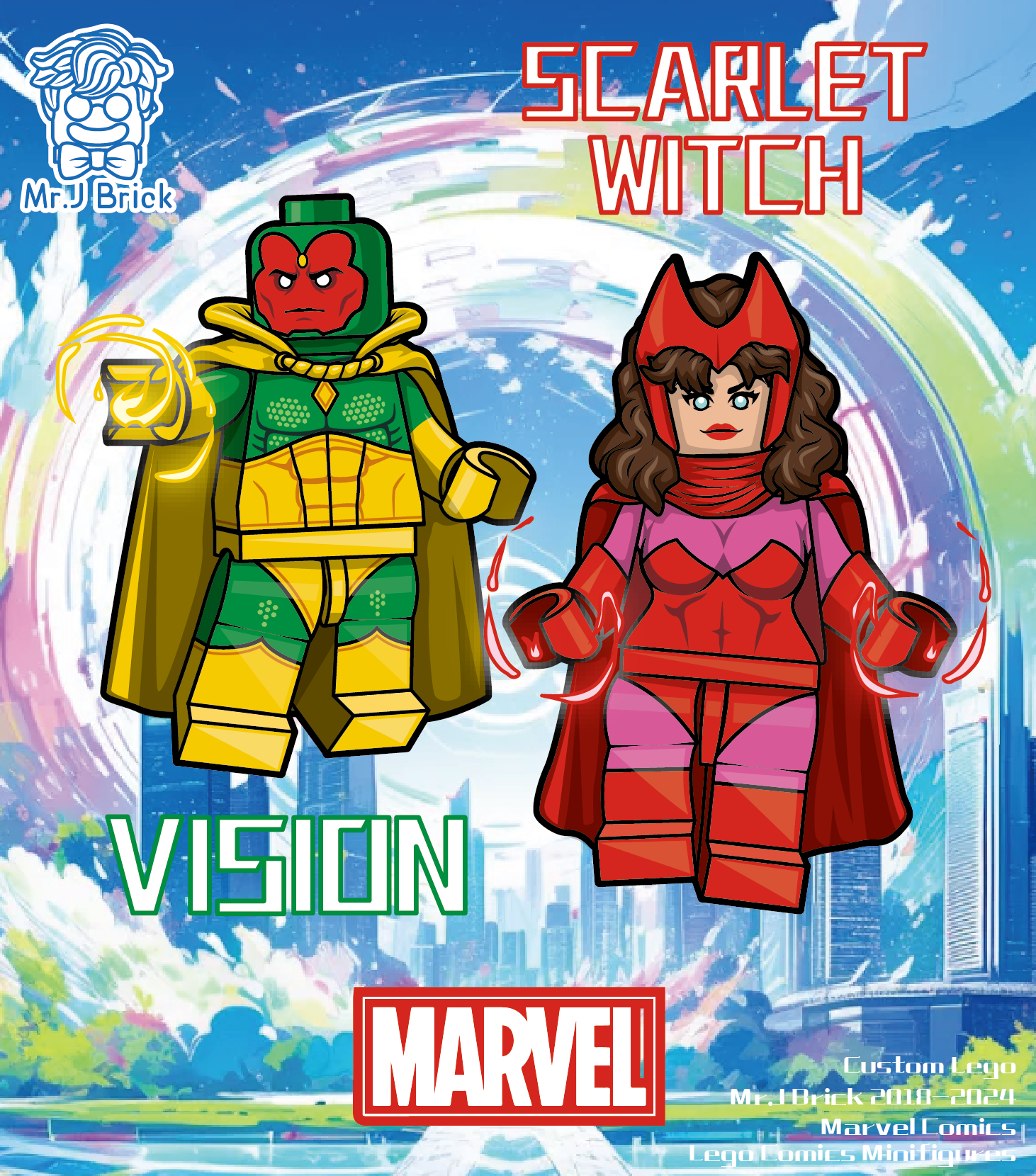 [MrJ][Preorder] Vision & Scarlet Witch [PADprinted]