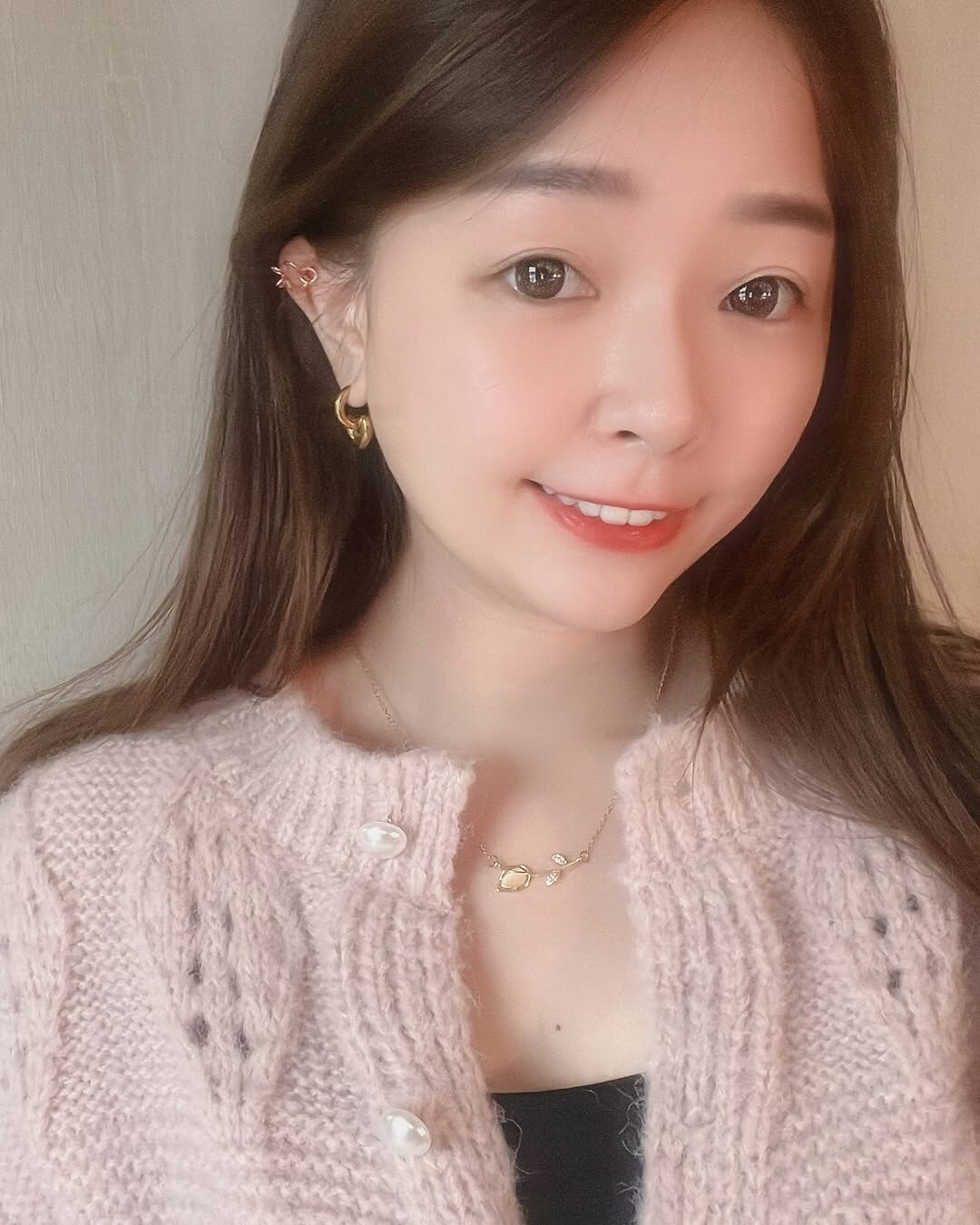 [超美鬱金香🌷] C01 Innocent Tulip Necklace (316L) & Earrings (s925)