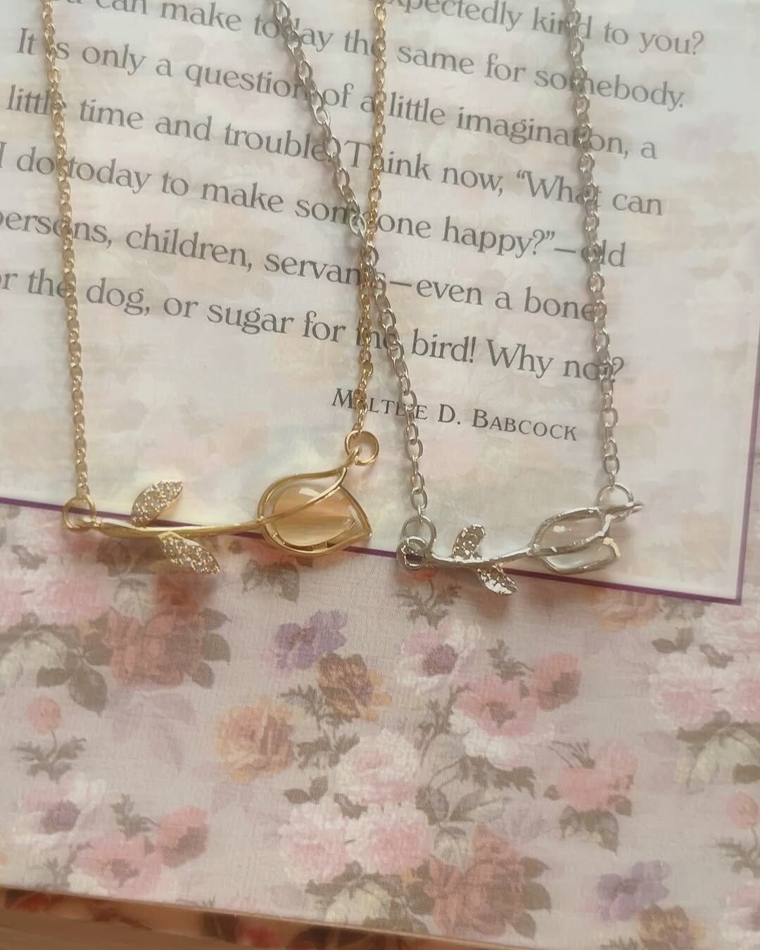 [超美鬱金香🌷] C01 Innocent Tulip Necklace (316L) & Earrings (s925)
