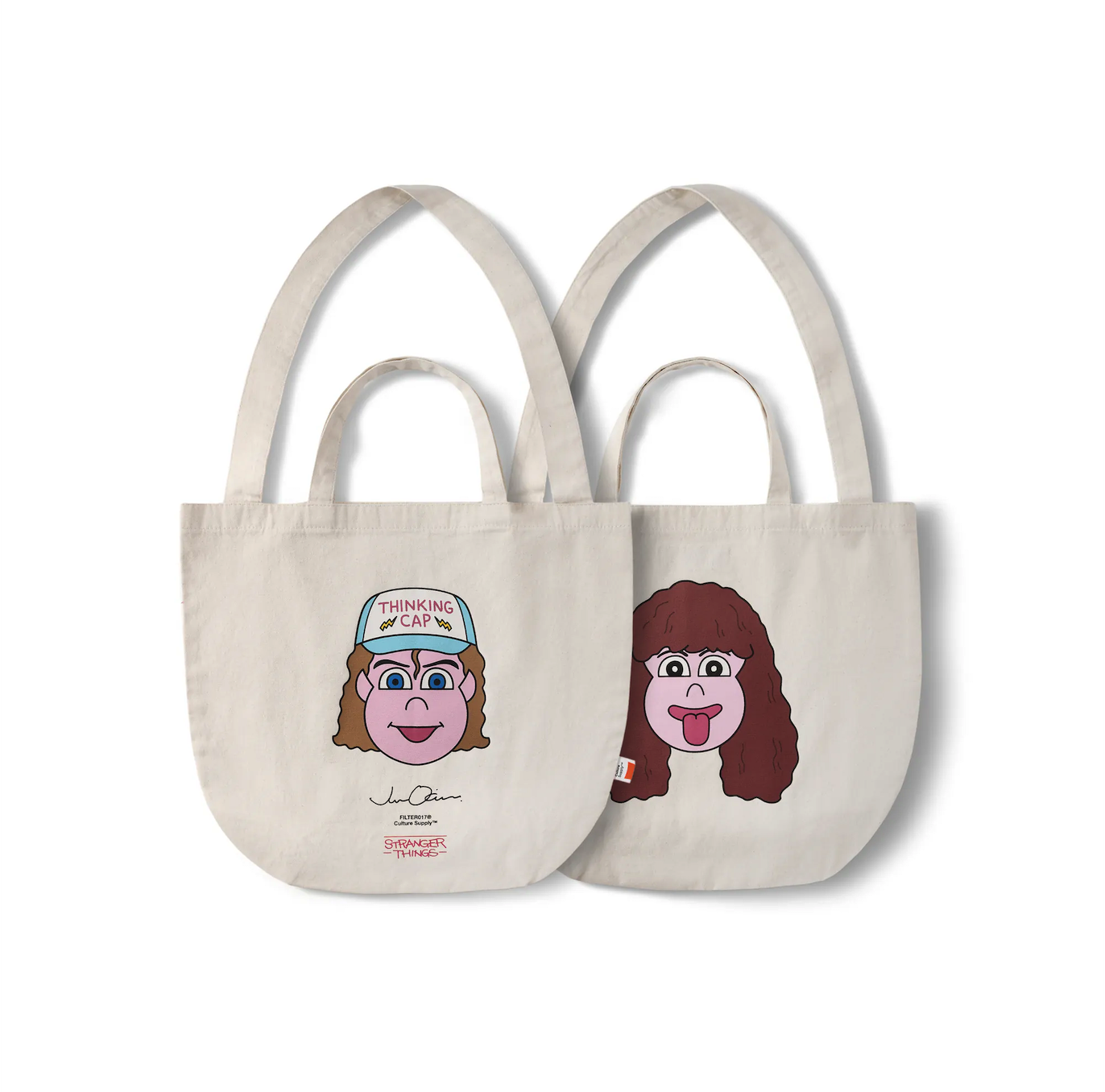 【現貨】FILTER017® X Stranger Things X Jun Oson BFF Tote Bag / 艾迪與達斯汀托特包