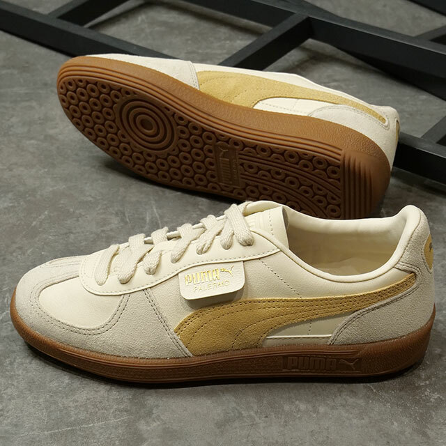 PUMA PALERMO LTH  奶油 淺灰 沙色休閒鞋 德訓鞋 396464-13