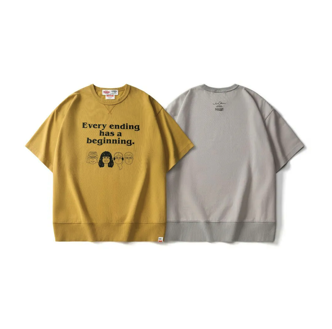 【現貨】FILTER017® X Stranger Things X Jun Oson Friends Short Sleeve Sweatshirt /怪奇物語螺紋學院短T
