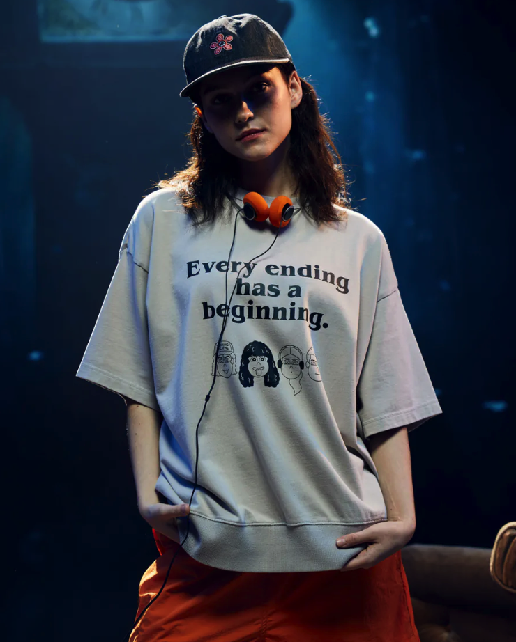 【現貨】FILTER017® X Stranger Things X Jun Oson Friends Short Sleeve Sweatshirt /怪奇物語螺紋學院短T