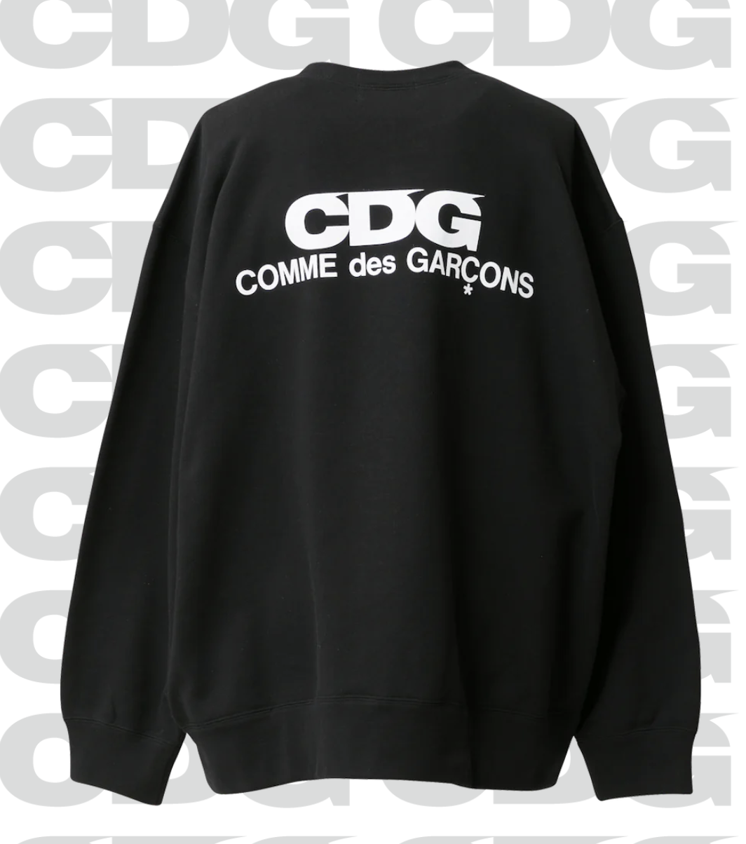 2024AW CDG OVERSIZED SWEATSHIRT LOGO 寬版 素面 背後LOGO 大學T 現貨 SZ-T055-051