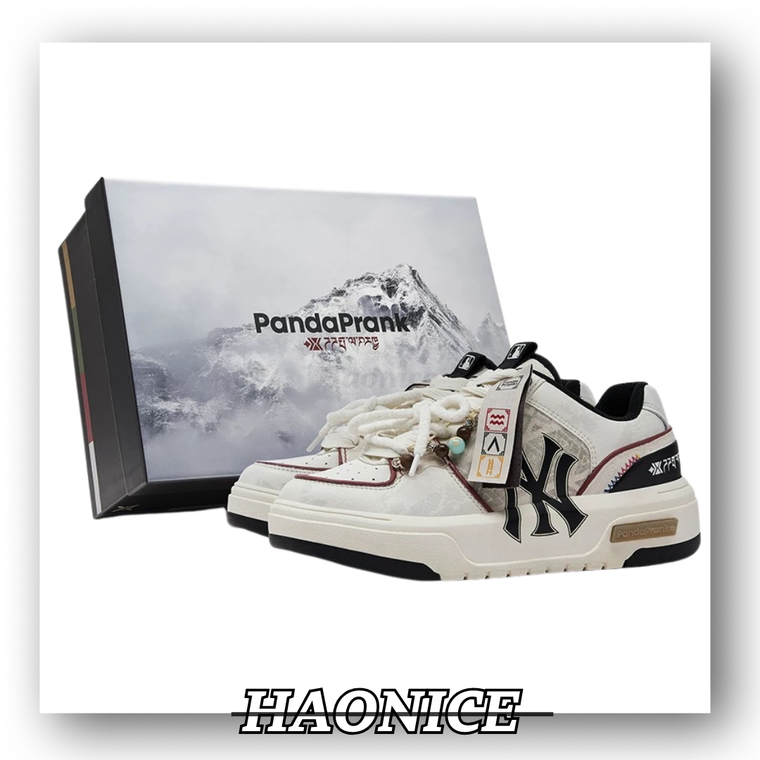 【HAO NICE 】熊貓惡作劇MLB 紐約洋基隊山赴藏地族峰戶外休閒風 低筒休閒鞋 設計感🈵️🈵