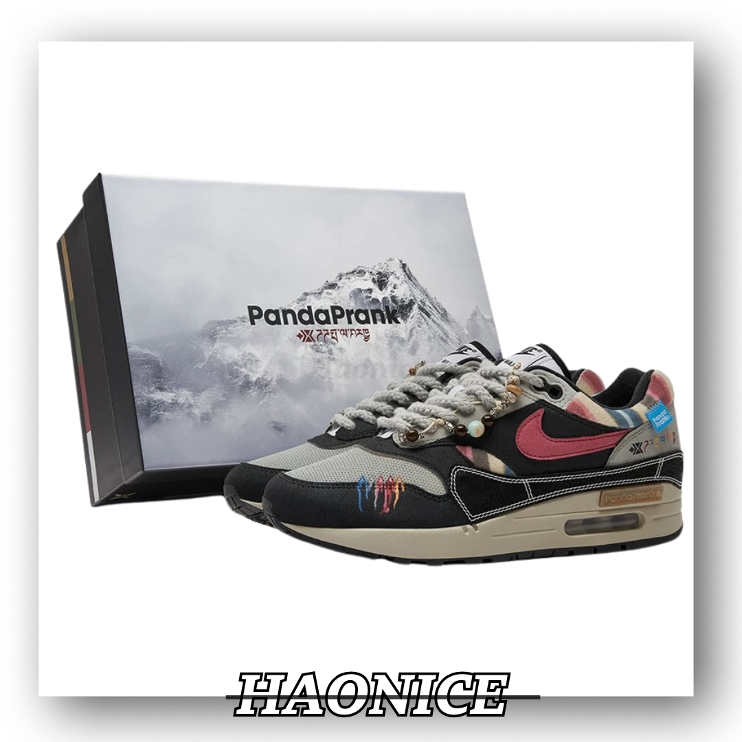 【HAO NICE 】熊貓惡作劇Nike Air Max 1山赴藏地山藏遍野戶外低筒休閒鞋 設計感🈵️🈵