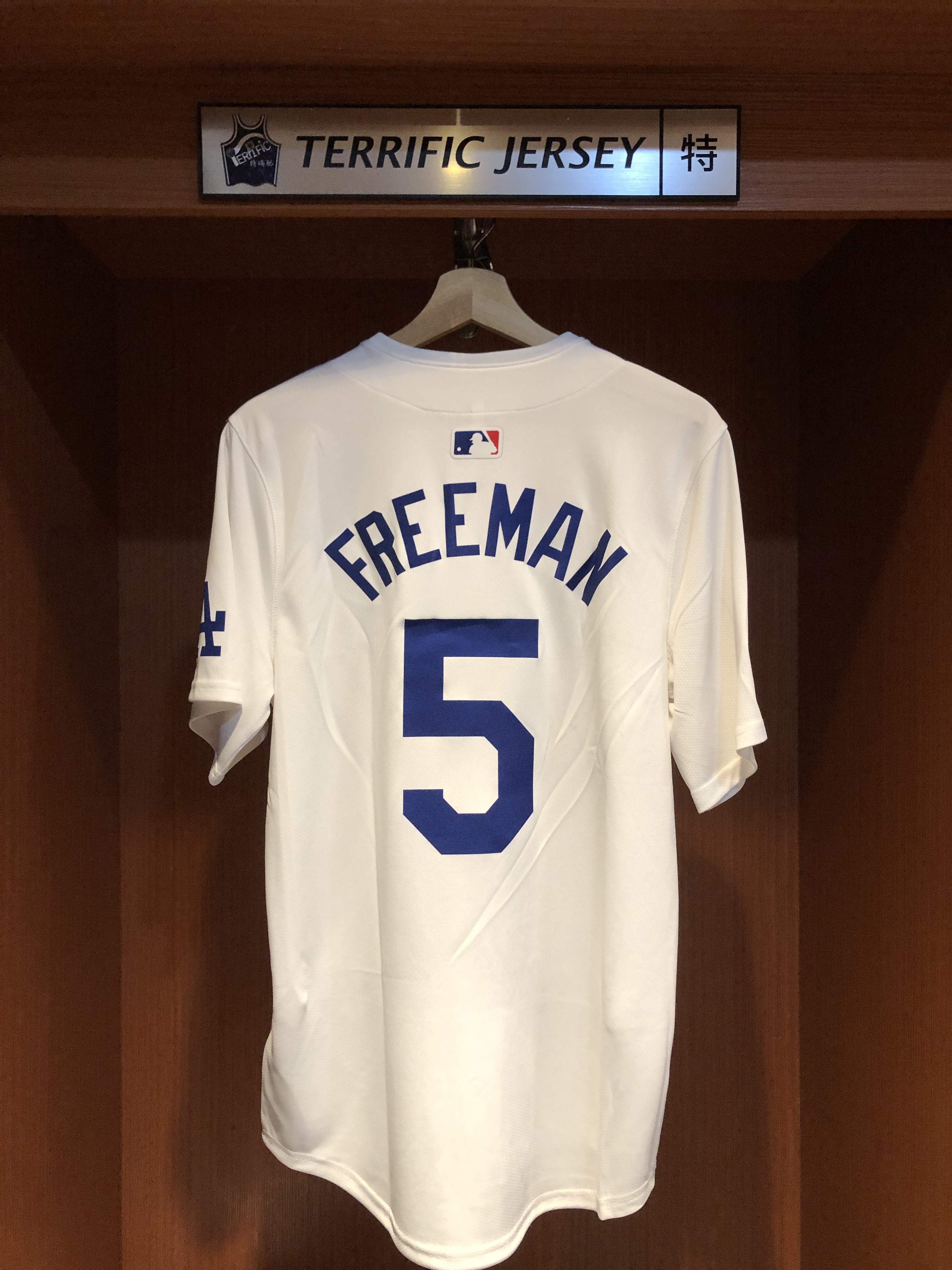 MLB球衣 Freddie Freeman 洛杉磯道奇白 冠軍臂章 自由人 Nike Limited Player Name Jersey 球迷版 熱轉印 全新