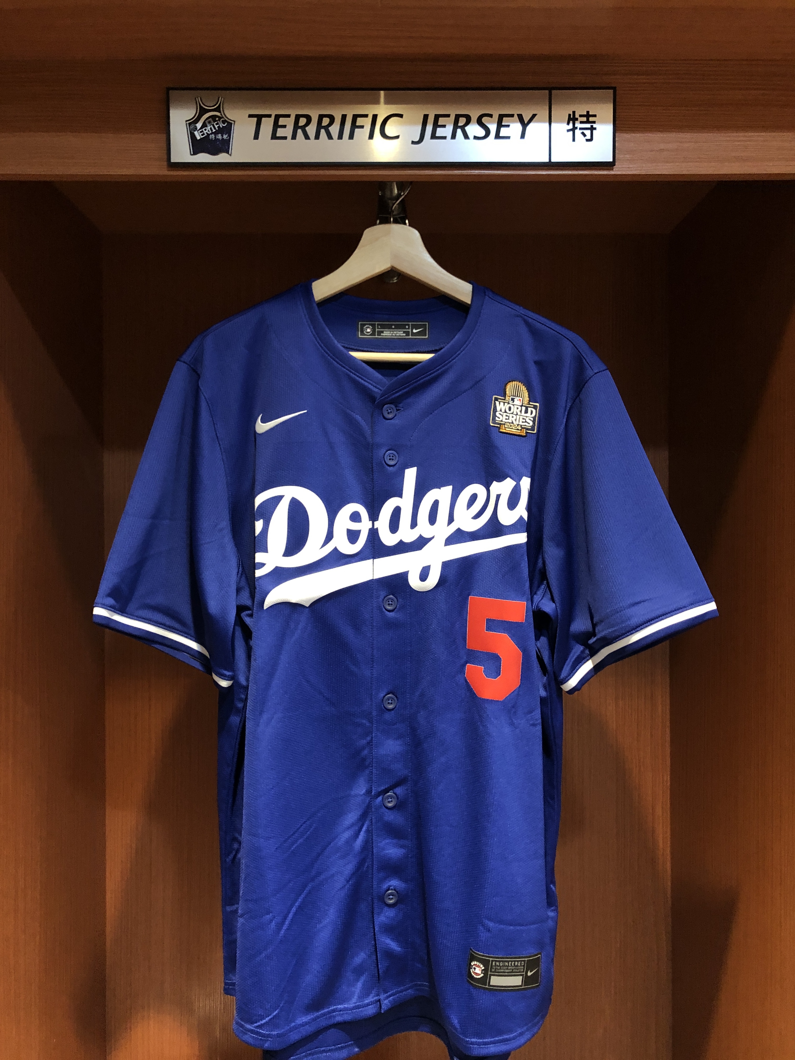MLB球衣 Freddie Freeman 洛杉磯道奇藍 世界大賽 自由人 Nike Limited Player Name Jersey 球迷版 熱轉印 全新
