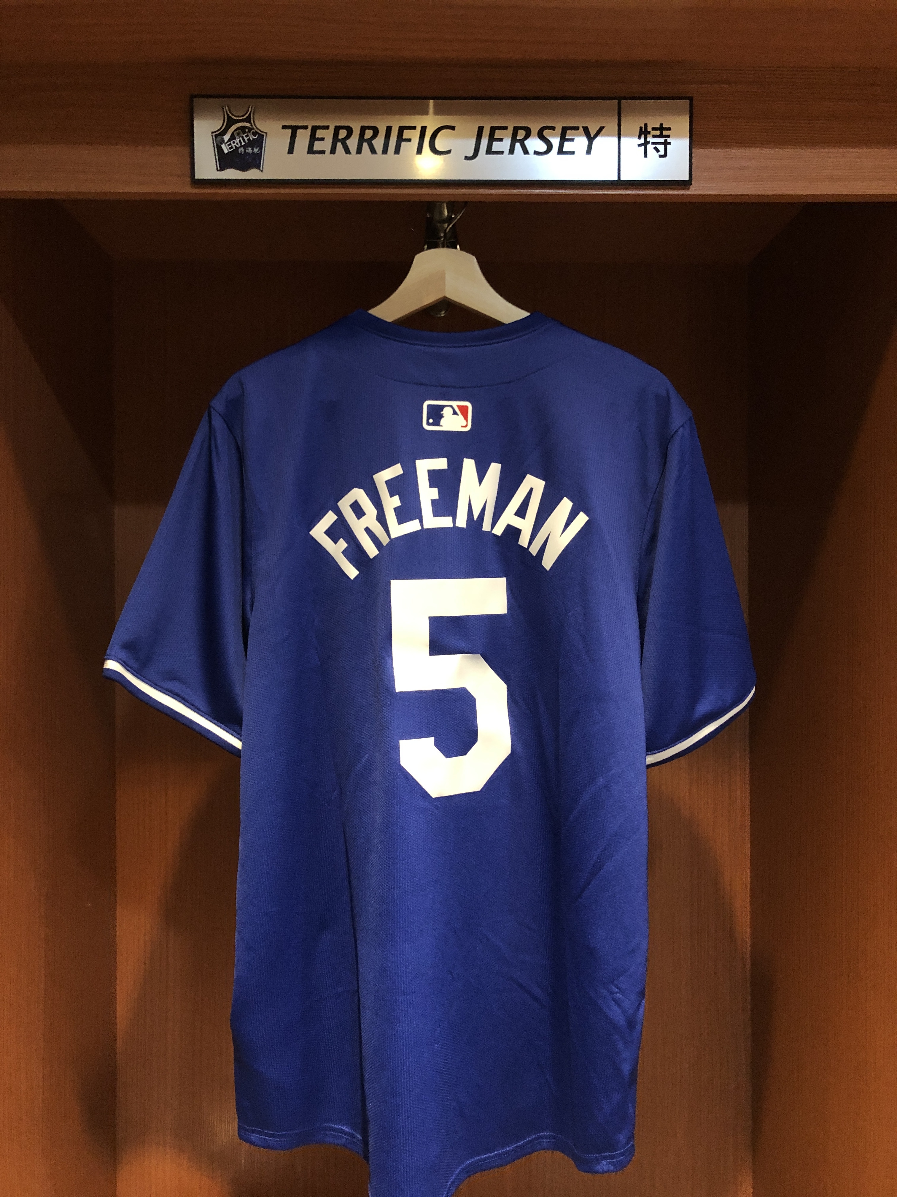 MLB球衣 Freddie Freeman 洛杉磯道奇藍 世界大賽 自由人 Nike Limited Player Name Jersey 球迷版 熱轉印 全新
