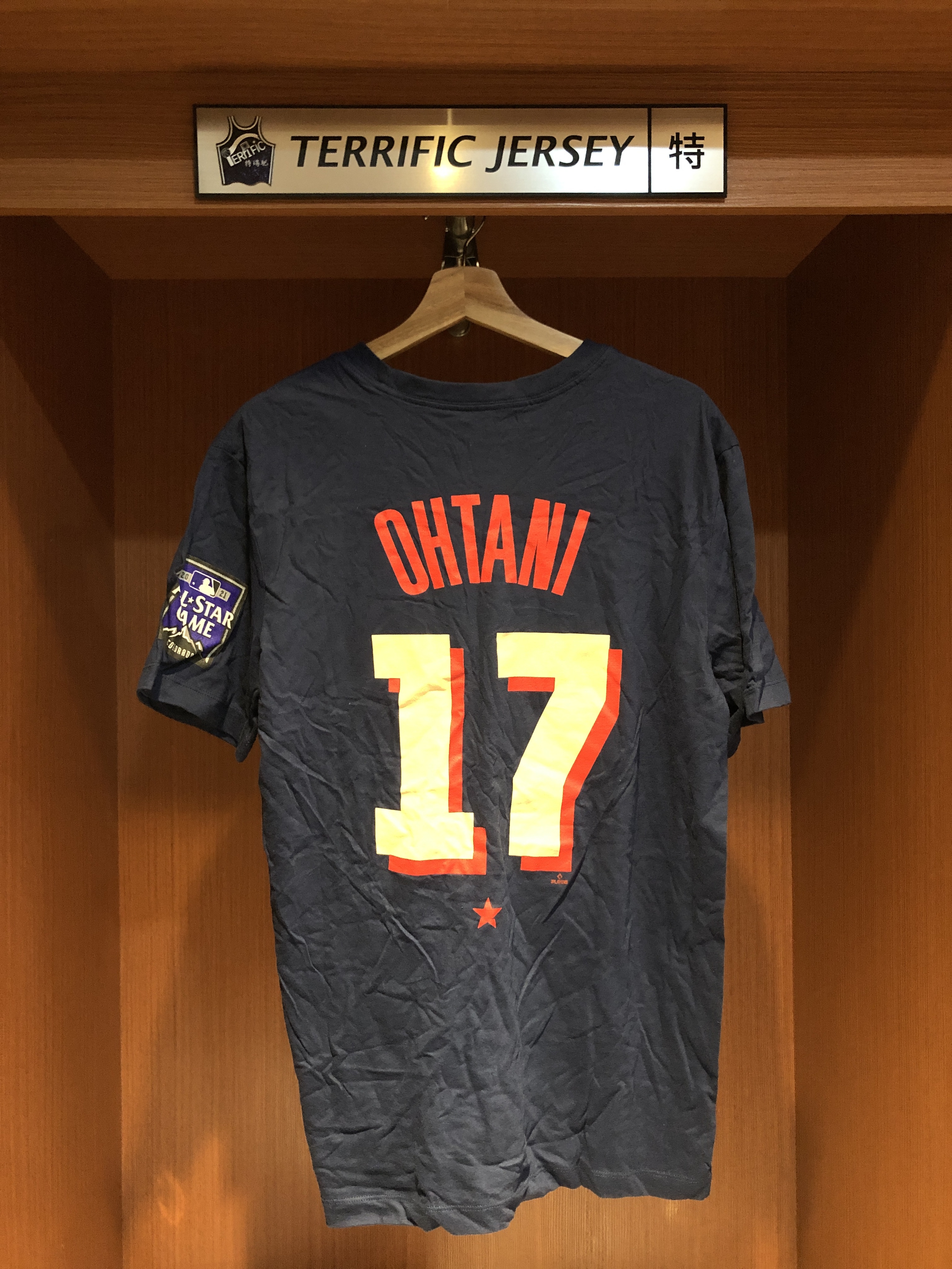 MLB短袖 Shohei Ohtani 2021 明星賽 深藍 洛杉磯天使 Nike Player Name Tee 棉質 短袖 全新