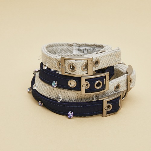 Louisdog 閃亮施華洛世奇水晶項圈